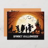 Happy Halloween Trick oder Treat Children Postkarte (Vorne/Hinten)