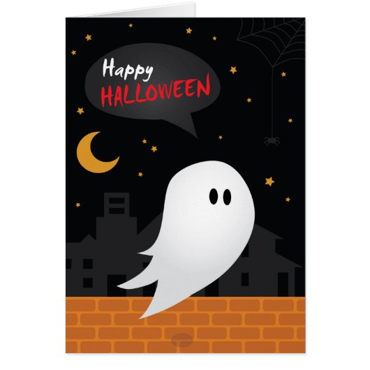 Happy halloween trick oder treat Geist in der Stad (Vorne)