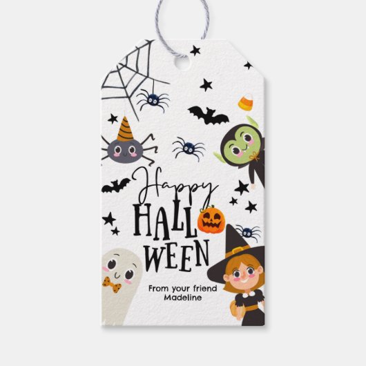 Happy Halloween Trick oder Treat Kids Ghost Geburt Geschenkanhänger (Vorderseite)