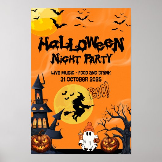 Happy Halloween Trick oder Treat Poster (Vorne)