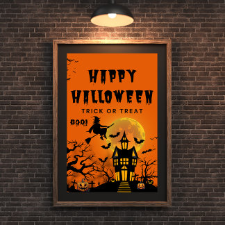 Happy Halloween Trick oder Treat Poster