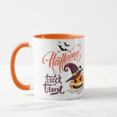 Happy Halloween Trick oder Treat Pumpkin Coffee Ta Tasse (Links)