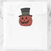 Happy Halloween Trick oder Treat Pumpkin Runder Aufkleber (Tasche)