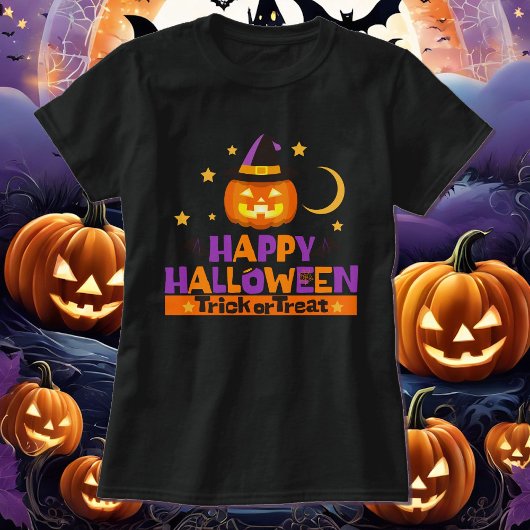 Happy Halloween Trick oder Treat Smiling Pumpkin T T-Shirt