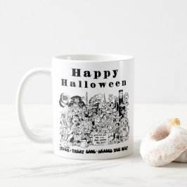 Happy Halloween Trick oder Treat Spooky Illustrati Kaffeetasse