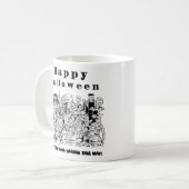 Happy Halloween Trick oder Treat Spooky Illustrati Kaffeetasse (Vorderseite Links)