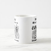 Happy Halloween Trick oder Treat Spooky Illustrati Kaffeetasse (Mittel)