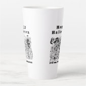 Happy Halloween Trick oder Treat Spooky Illustrati Milchtasse (Vorderseite)