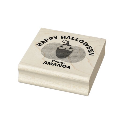 Happy Halloween Trick oder Treat Spooky Pumpkin Fa Gummistempel (Stempel)