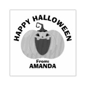 Happy Halloween Trick oder Treat Spooky Pumpkin Fa Gummistempel (Prägung)
