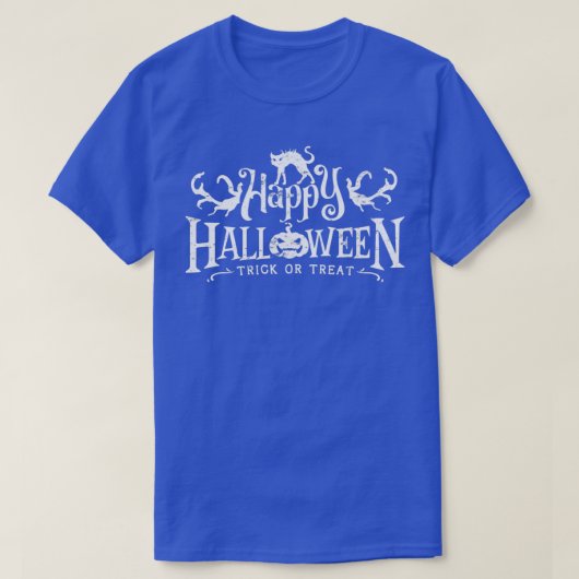 Happy Halloween Trick oder Treat T-Shirt (Design vorne)