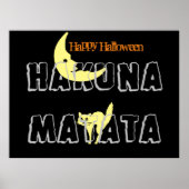 Happy Halloween Trick oder Treue und Hakuna Matata Poster (Vorne)