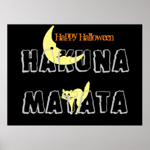 Happy Halloween Trick oder Treue und Hakuna Matata Poster