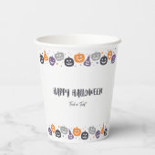 Happy halloween trick or treat pappbecher (Rückseite)