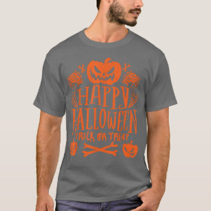 Happy Halloween TrickorTreat Pumpkin Design für Ki T-Shirt