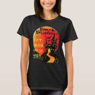 Happy Halloween trinken und Beängstigender Jack od T-Shirt