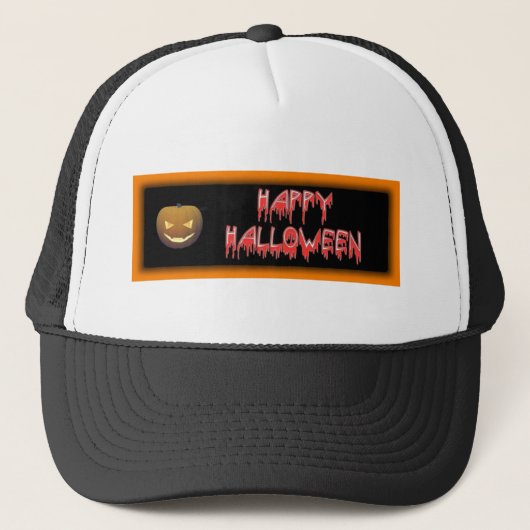 Happy Halloween Truckerkappe (Vorderseite)