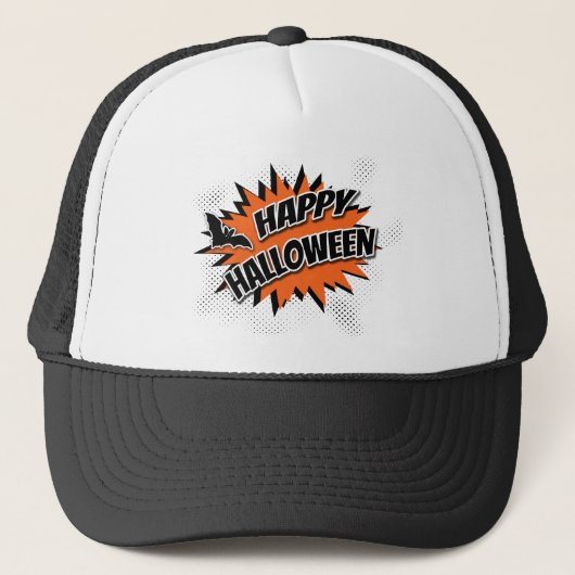 Happy Halloween Truckerkappe (Vorderseite)