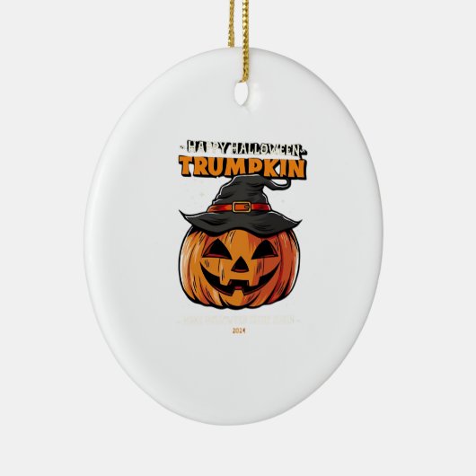 Happy Halloween Trumpkin Classic Keramik Ornament (Rechts)