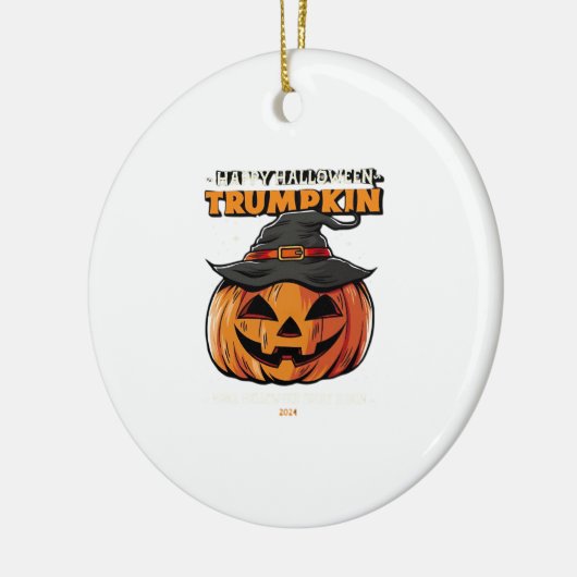 Happy Halloween Trumpkin Classic Keramik Ornament (Links)