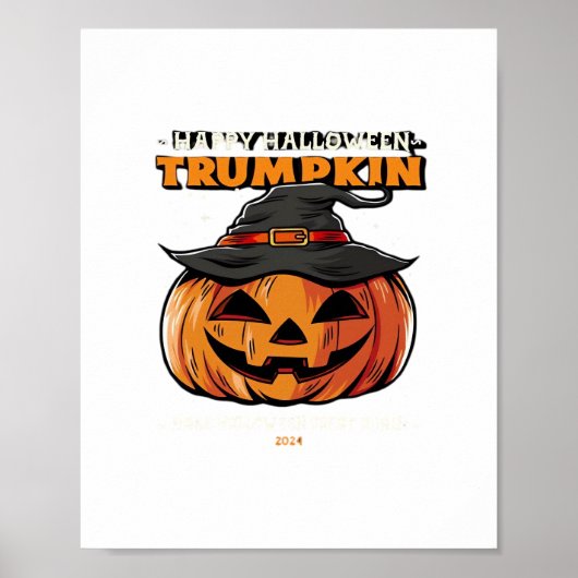 Happy Halloween Trumpkin Classic Poster (Vorne)
