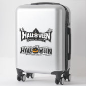 Happy Halloween Typografie Aufkleber (Koffer)