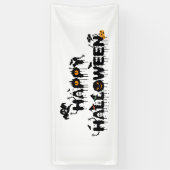 Happy Halloween Typografie Banner (Vertikal)