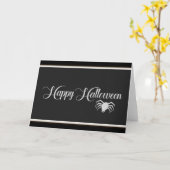 Happy Halloween Typografie Karte (Gelbe Blume)