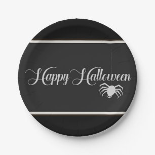 Happy Halloween Typografie Pappteller