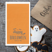 Happy Halloween Typografie Serviette