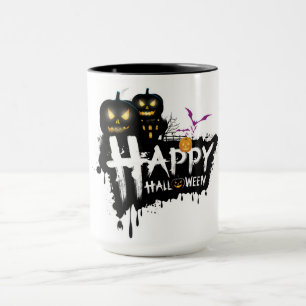 Happy Halloween Typografie Tasse