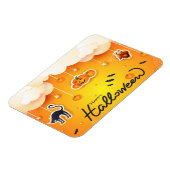 Happy Halloween über den Wolken Magnet (Linke Seite)