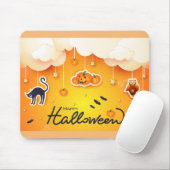 Happy Halloween über den Wolken Mousepad (Mit Mouse)