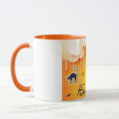 Happy Halloween über den Wolken Tasse (Links)