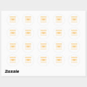 Happy Halloween Ugly ter Design Pumpkins Runder Aufkleber (Blatt)