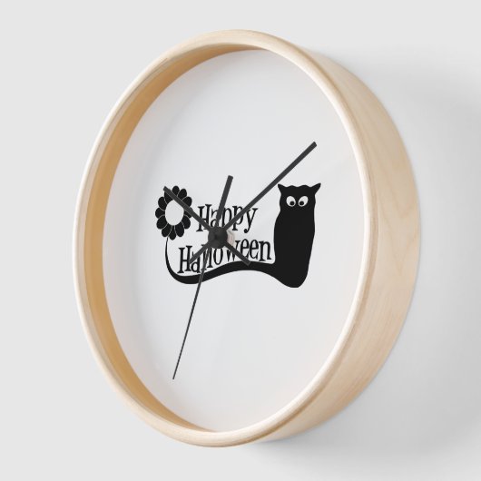 Happy Halloween Uhr (Winkel)