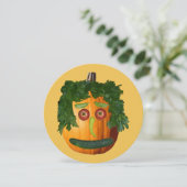 Happy Halloween - Uncut Pumpkin Einladungen (Stehend Vorderseite)