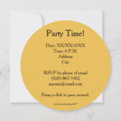 Happy Halloween - Uncut Pumpkin Einladungen (Rückseite)