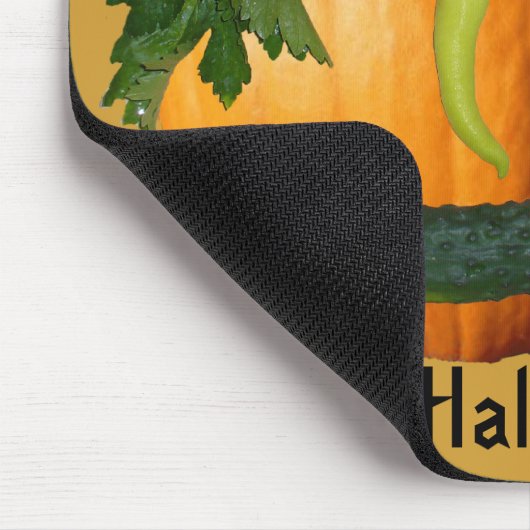 Happy Halloween - Uncut Pumpkin Face Mousepad (Ecke)