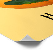 Happy Halloween - Uncut Pumpkin Face Poster (Ecke)
