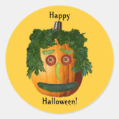 Happy Halloween - Uncut Pumpkin Face Sticker (Vorderseite)