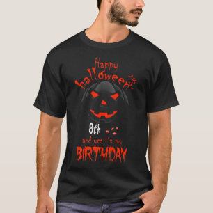 Happy Halloween und ja, es ist mein 8. Geburtstag T-Shirt