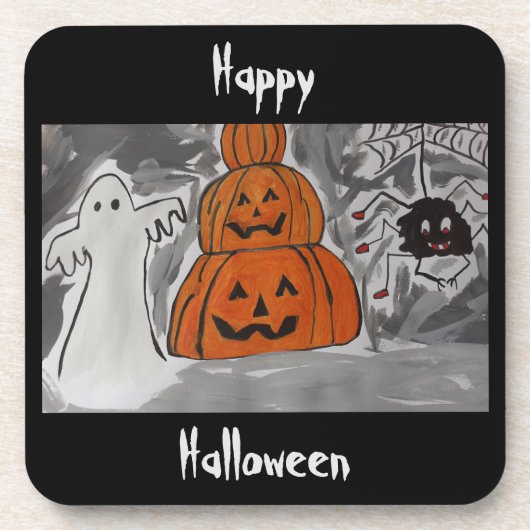 Happy Halloween Untersetzer (Vorderseite)