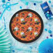 Happy Halloween Vampire Bat Paper Plate Pappteller (Party)