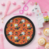 Happy Halloween Vampire Bat Paper Plate Pappteller (Party)