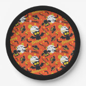 Happy Halloween Vampire Bat Paper Plate Pappteller (Vorderseite)