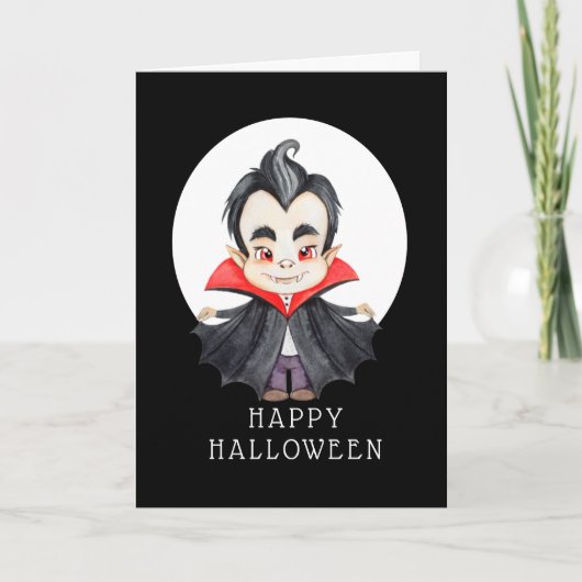 Happy Halloween - Vampire Card Karte (Vorderseite)
