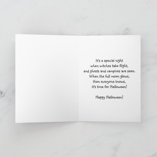 Happy Halloween Vampire Karte (Innenseite)