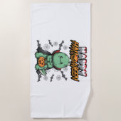 Happy Halloween verkleideter Drache Strandtuch (Vorderseite)