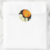 Happy Halloween Vintag Ghost und Pumpkin Sticker (Tasche)